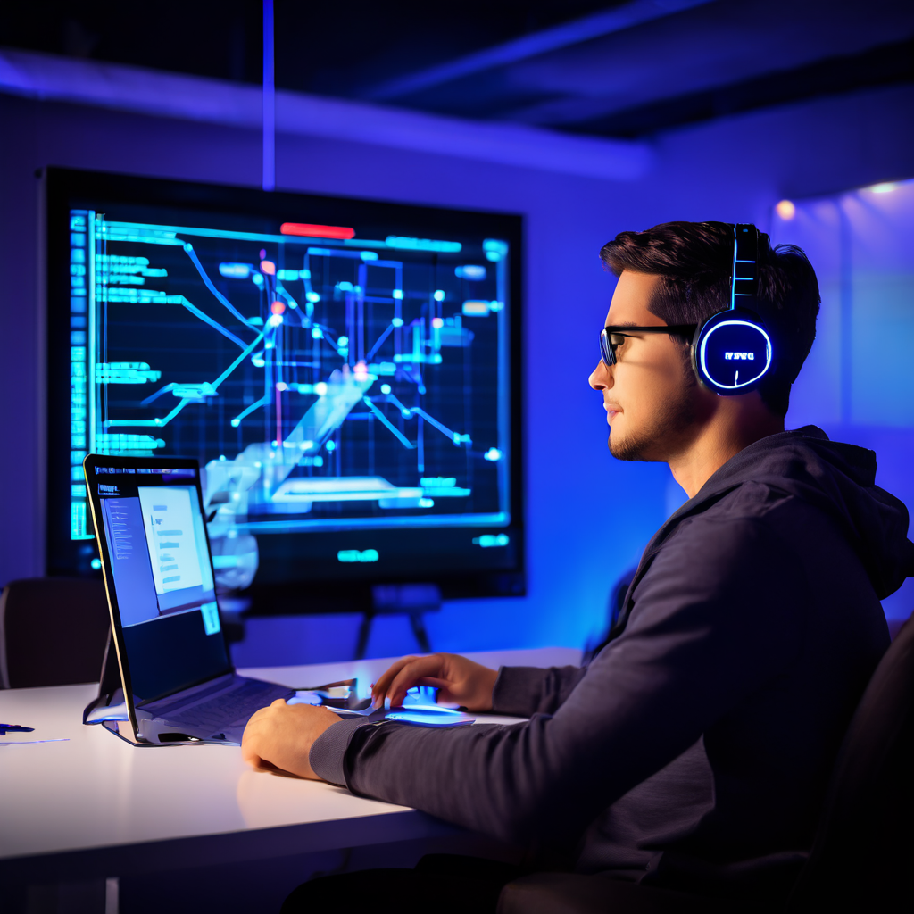 화상 회의에서 네트워크 지연과 코덱 압축에 의해 발생하는 화질 열화 현상을 픽셀화된 참가자와 화살표를 통해 설명하는 기술 다이어그램입니다.