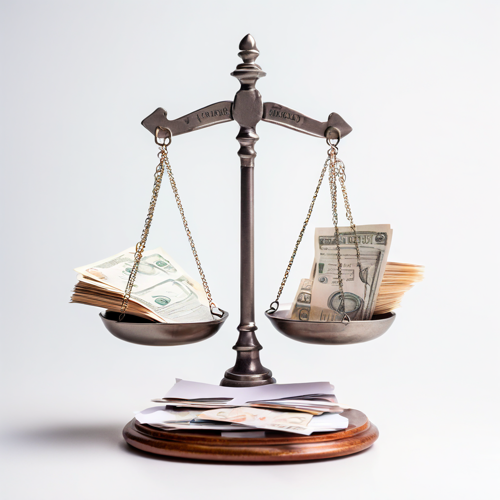 간소화된 신분증과 과도한 개인정보 서류 더미가 각각 저울 위에 올려져 개인정보 수집의 균형 문제를 시각적으로 보여주는 이미지입니다.