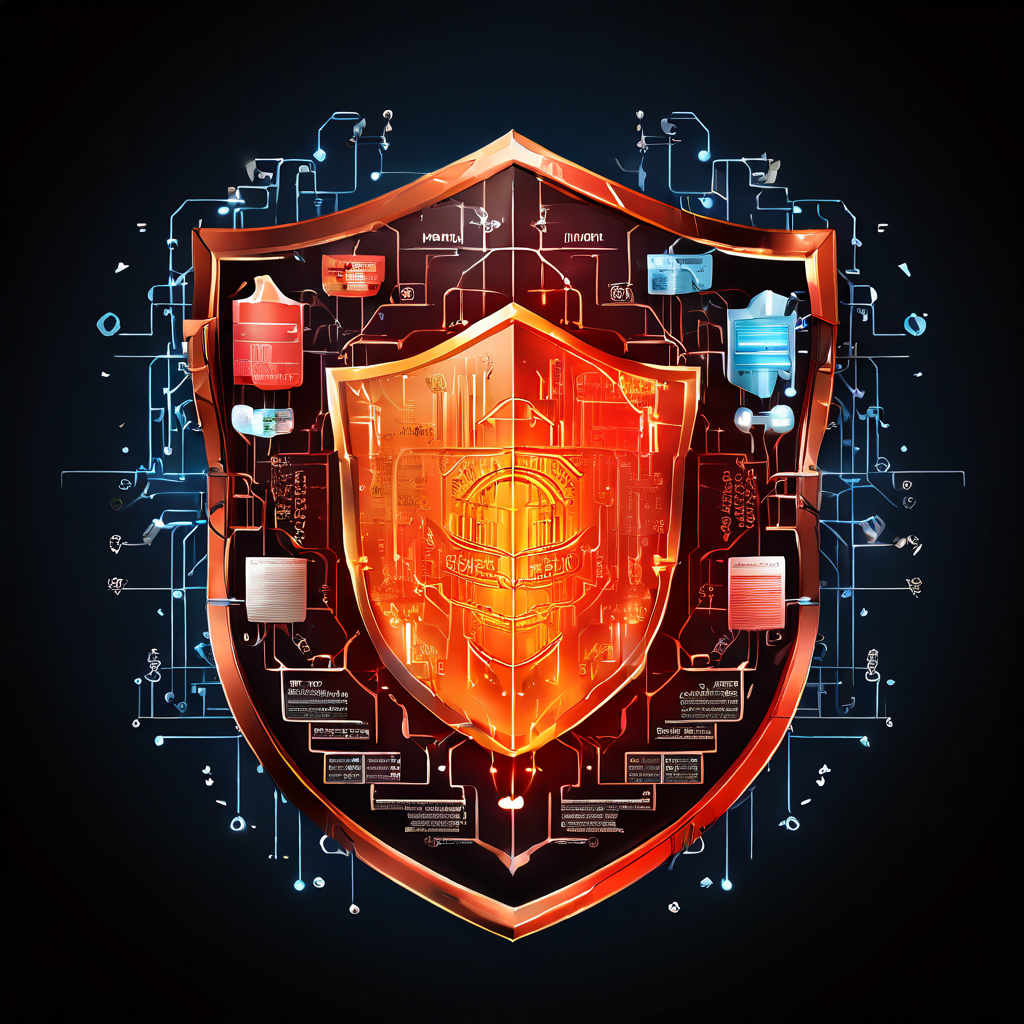 복잡한 디지털 방화벽이 할인 쿠폰을 차단하는 가운데, 이를 우회하기 위한 방패와 전략적 플로우차트가 형성되는 마케팅 보안 및 프로모션 전략 개념을 시각화한 이미지입니다.