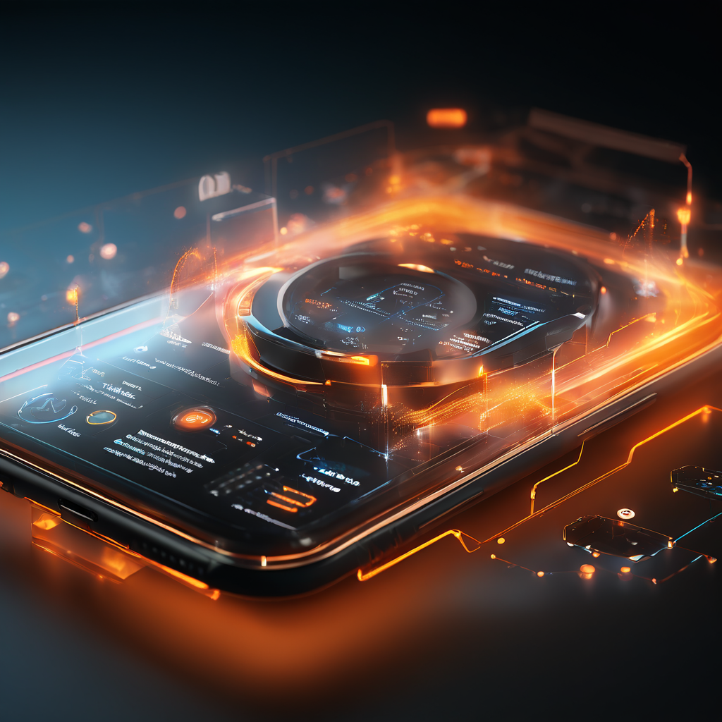 Close-up of a mobile interface with layered digital glow and secure data paths, showing the moment verification timing appears...